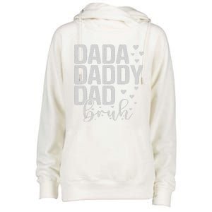 Dada Daddy Dad Bruh Awesome Like My Daughter FatherS Day Womens Funnel Neck Pullover Hood