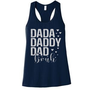 Dada Daddy Dad Bruh Awesome Like My Daughter FatherS Day Women's Racerback Tank