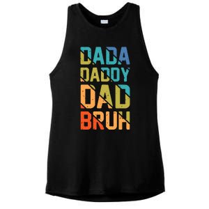 Dada Daddy Dad Bruh Funny T Ladies PosiCharge Tri-Blend Wicking Tank