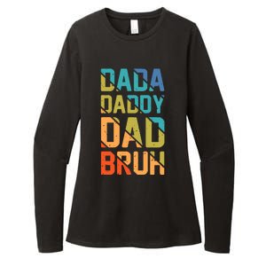 Dada Daddy Dad Bruh Funny T Womens CVC Long Sleeve Shirt