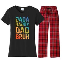 Dada Daddy Dad Bruh Funny T Women's Flannel Pajama Set