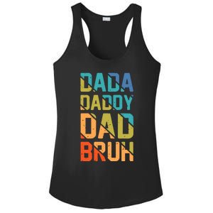 Dada Daddy Dad Bruh Funny T Ladies PosiCharge Competitor Racerback Tank