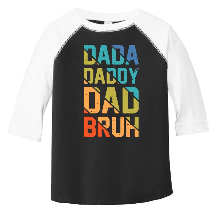 Dada Daddy Dad Bruh Funny T Toddler Fine Jersey T-Shirt