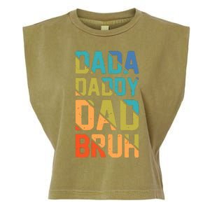 Dada Daddy Dad Bruh Funny T Garment-Dyed Women's Muscle Tee