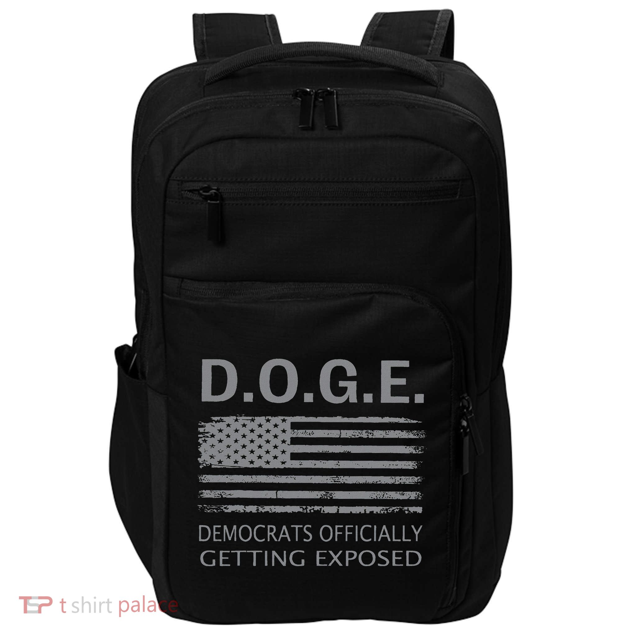 D.O.G.E Doge Democrats Getting Exposed Impact Tech Backpack