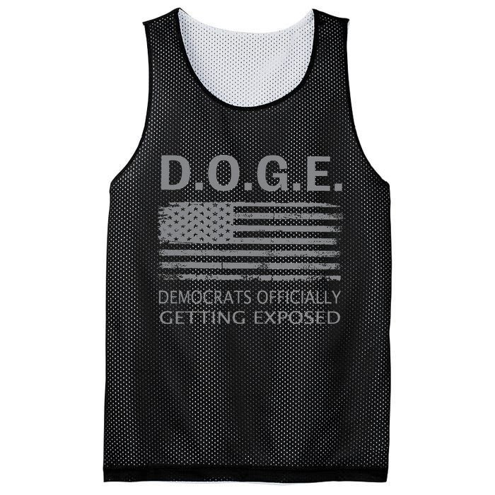 D.O.G.E Doge Democrats Getting Exposed Mesh Reversible Basketball Jersey Tank