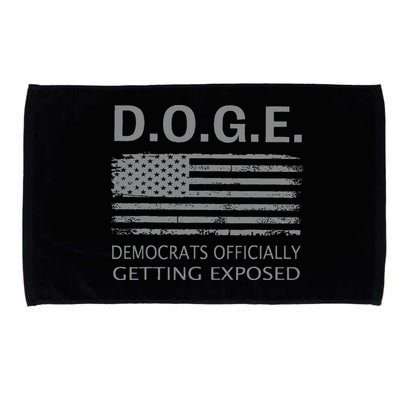 D.O.G.E Doge Democrats Getting Exposed Microfiber Hand Towel