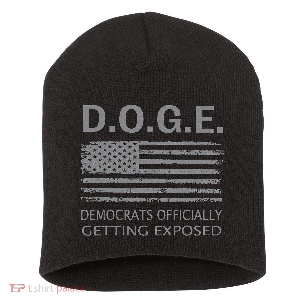 D.O.G.E Doge Democrats Getting Exposed Short Acrylic Beanie