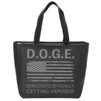 D.O.G.E Doge Democrats Getting Exposed Zip Tote Bag