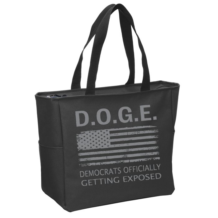 D.O.G.E Doge Democrats Getting Exposed Zip Tote Bag