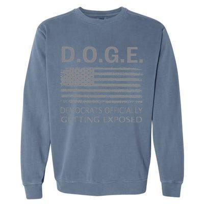 D.O.G.E Doge Democrats Getting Exposed Garment-Dyed Sweatshirt