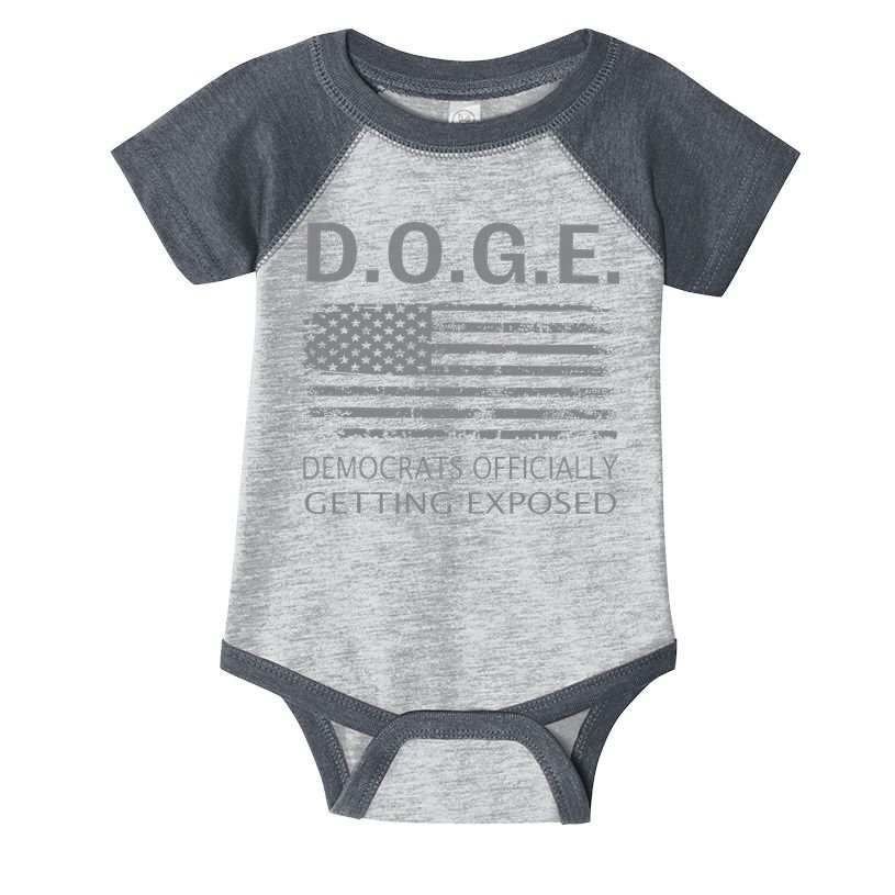 D.O.G.E Doge Democrats Getting Exposed Infant Baby Jersey Bodysuit