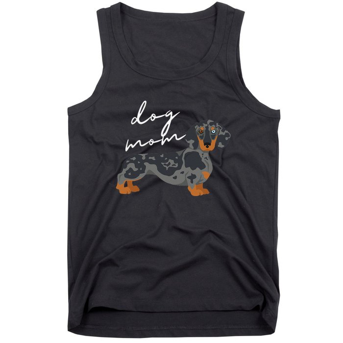 Dapple Dachshund Dog Mom Woman Tank Top