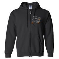 Dapple Dachshund Dog Mom Woman Full Zip Hoodie