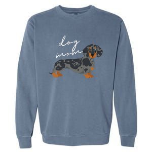 Dapple Dachshund Dog Mom Woman Garment-Dyed Sweatshirt