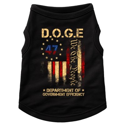 Doge D.O.G.E Department Of Government Efficiency America Flag Design Doggie Tank