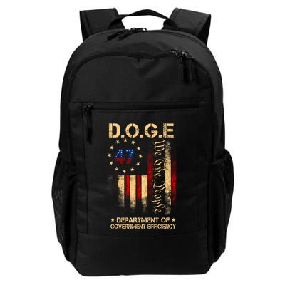 Doge D.O.G.E Department Of Government Efficiency America Flag Design Backpack