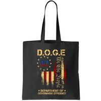 Doge D.O.G.E Department Of Government Efficiency America Flag Design Bag