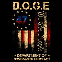 Doge D.O.G.E Department Of Government Efficiency America Flag Design Youth Performance Sprint T-Shirt