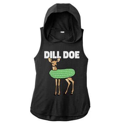 Dill Doe Deer Redneck Pickle Animal Hunter Lover Pickles Great Gift Ladies PosiCharge Tri-Blend Wicking Draft Hoodie Tank