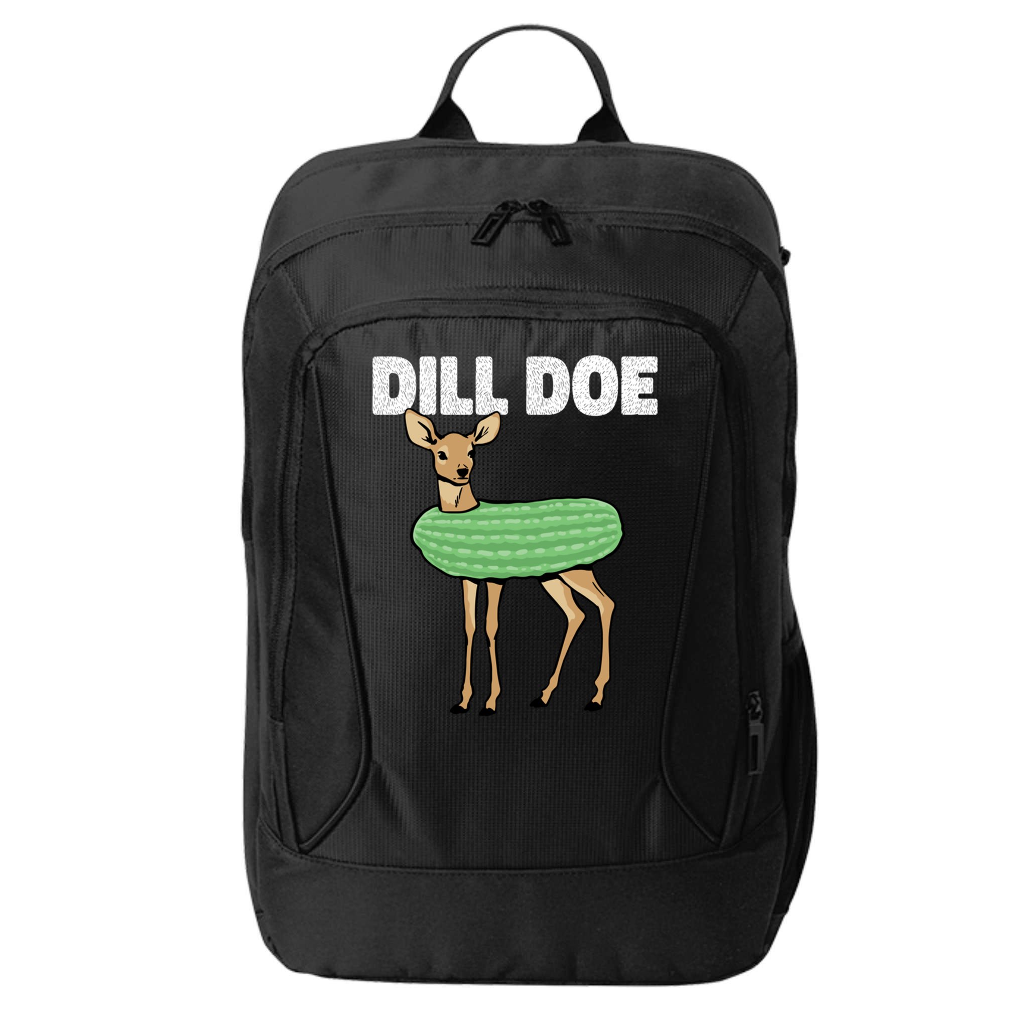 Dill Doe Deer Redneck Pickle Animal Hunter Lover Pickles Great Gift City Backpack