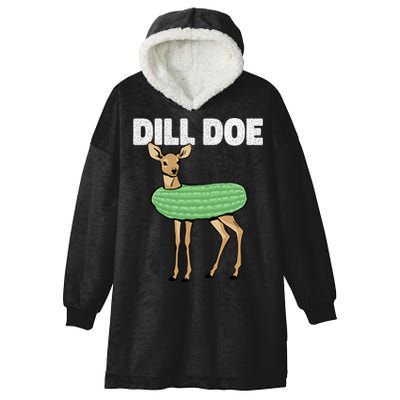 Dill Doe Deer Redneck Pickle Animal Hunter Lover Pickles Great Gift Hooded Wearable Blanket