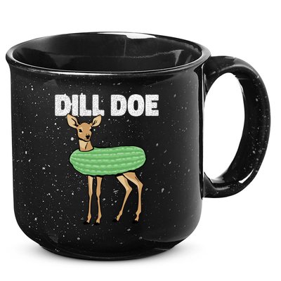 Dill Doe Deer Redneck Pickle Animal Hunter Lover Pickles Great Gift 15oz Campfire Ceramic Mug