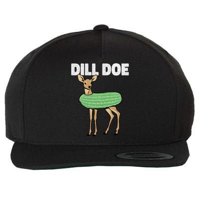 Dill Doe Deer Redneck Pickle Animal Hunter Lover Pickles Great Gift Wool Snapback Cap