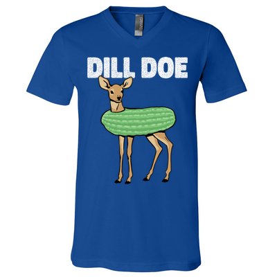 Dill Doe Deer Redneck Pickle Animal Hunter Lover Pickles Great Gift V-Neck T-Shirt
