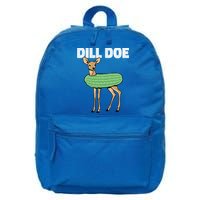 Dill Doe Deer Redneck Pickle Animal Hunter Lover Pickles Great Gift 16 in Basic Backpack
