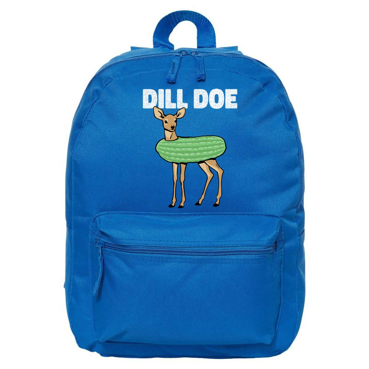 Dill Doe Deer Redneck Pickle Animal Hunter Lover Pickles Great Gift 16 in Basic Backpack