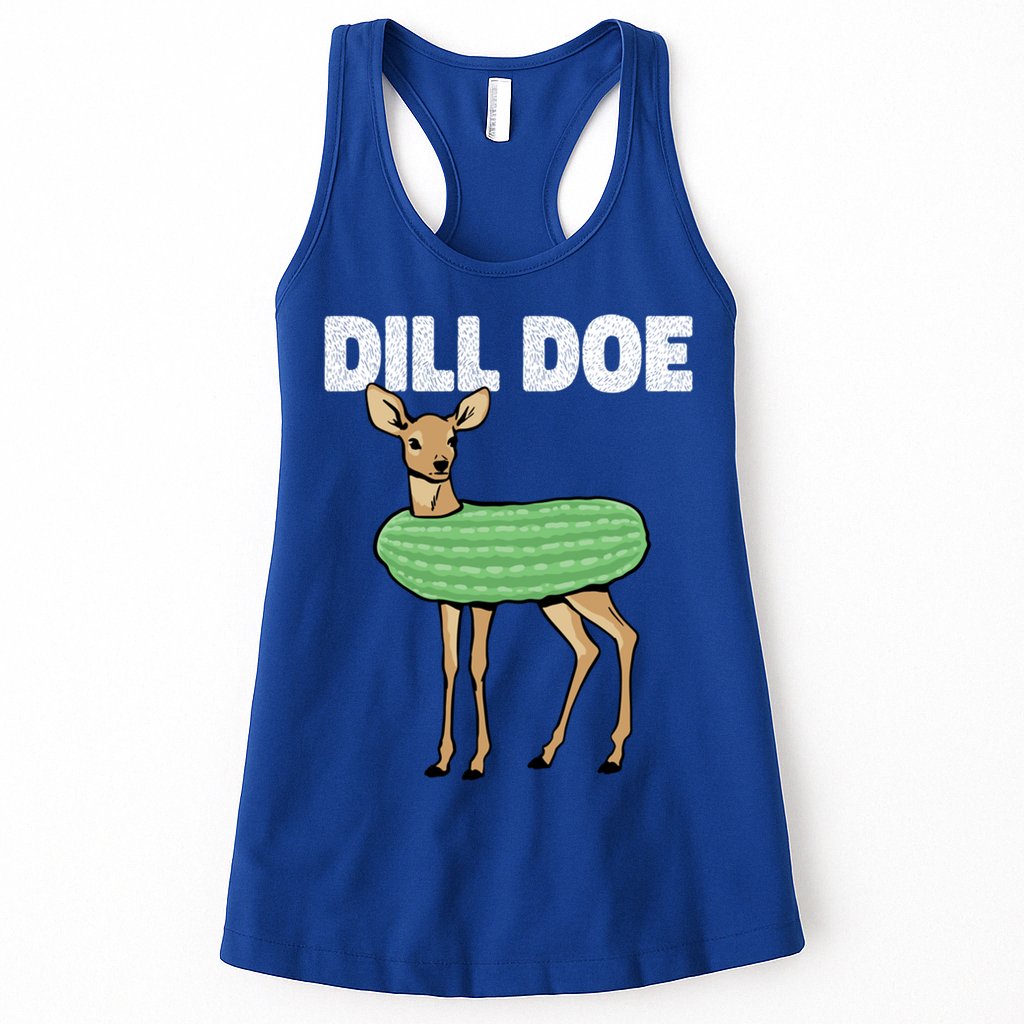 Dill Doe Deer Redneck Pickle Animal Hunter Lover Pickles Great Gift Womens Tank Top