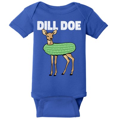 Dill Doe Deer Redneck Pickle Animal Hunter Lover Pickles Great Gift Baby Bodysuit