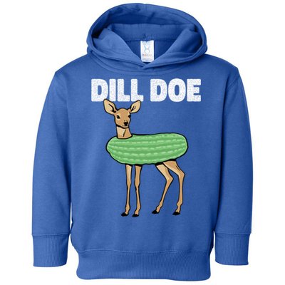 Dill Doe Deer Redneck Pickle Animal Hunter Lover Pickles Great Gift Toddler Hoodie