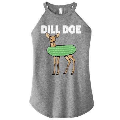 Dill Doe Deer Redneck Pickle Animal Hunter Lover Pickles Great Gift Women’s Perfect Tri Rocker Tank