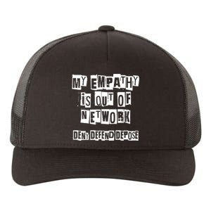 Deny Defend Depose Bold Activist Statement Anti Capitalist Message Yupoong Adult 5-Panel Trucker Hat