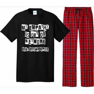 Deny Defend Depose Bold Activist Statement Anti Capitalist Message Pajama Set