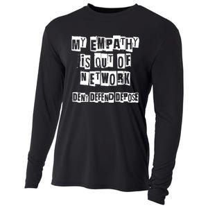 Deny Defend Depose Bold Activist Statement Anti Capitalist Message Cooling Performance Long Sleeve Crew