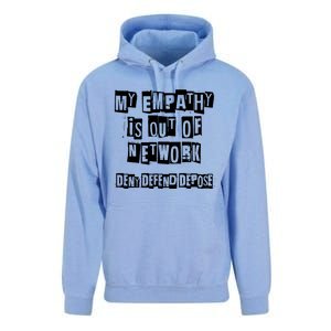 Deny Defend Depose Bold Activist Statement Anti Capitalist Message Unisex Surf Hoodie