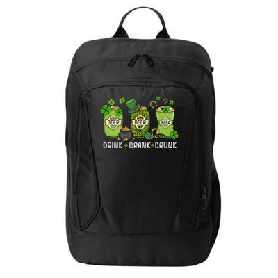 Drink Drank Drunk St Patrick's Day Lucky Irish Beer Drinking Team City Backpack