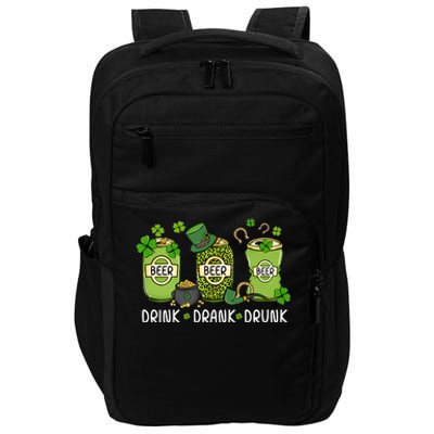 Drink Drank Drunk St Patrick's Day Lucky Irish Beer Drinking Team Impact Tech Backpack