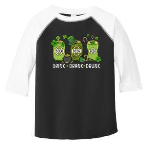 Drink Drank Drunk St Patrick's Day Lucky Irish Beer Drinking Team Toddler Fine Jersey T-Shirt