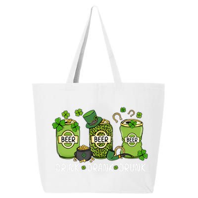 Drink Drank Drunk St Patrick's Day Lucky Irish Beer Drinking Team 25L Jumbo Tote