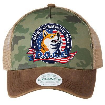 Doge D.O.G.E. Department Of Government Efficiency Legacy Tie Dye Trucker Hat