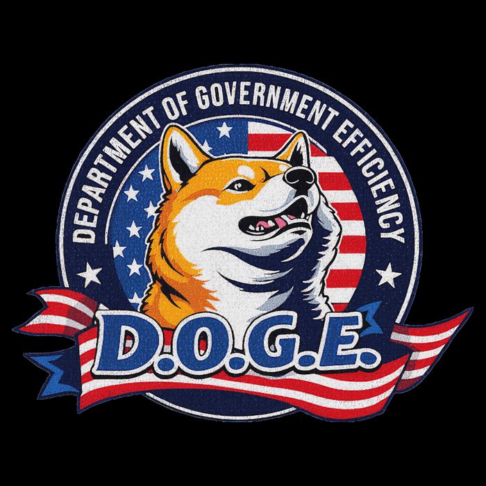 Doge D.O.G.E. Department Of Government Efficiency Flexfit Unipanel Trucker Cap