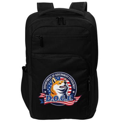 Doge D.O.G.E. Department Of Government Efficiency Impact Tech Backpack