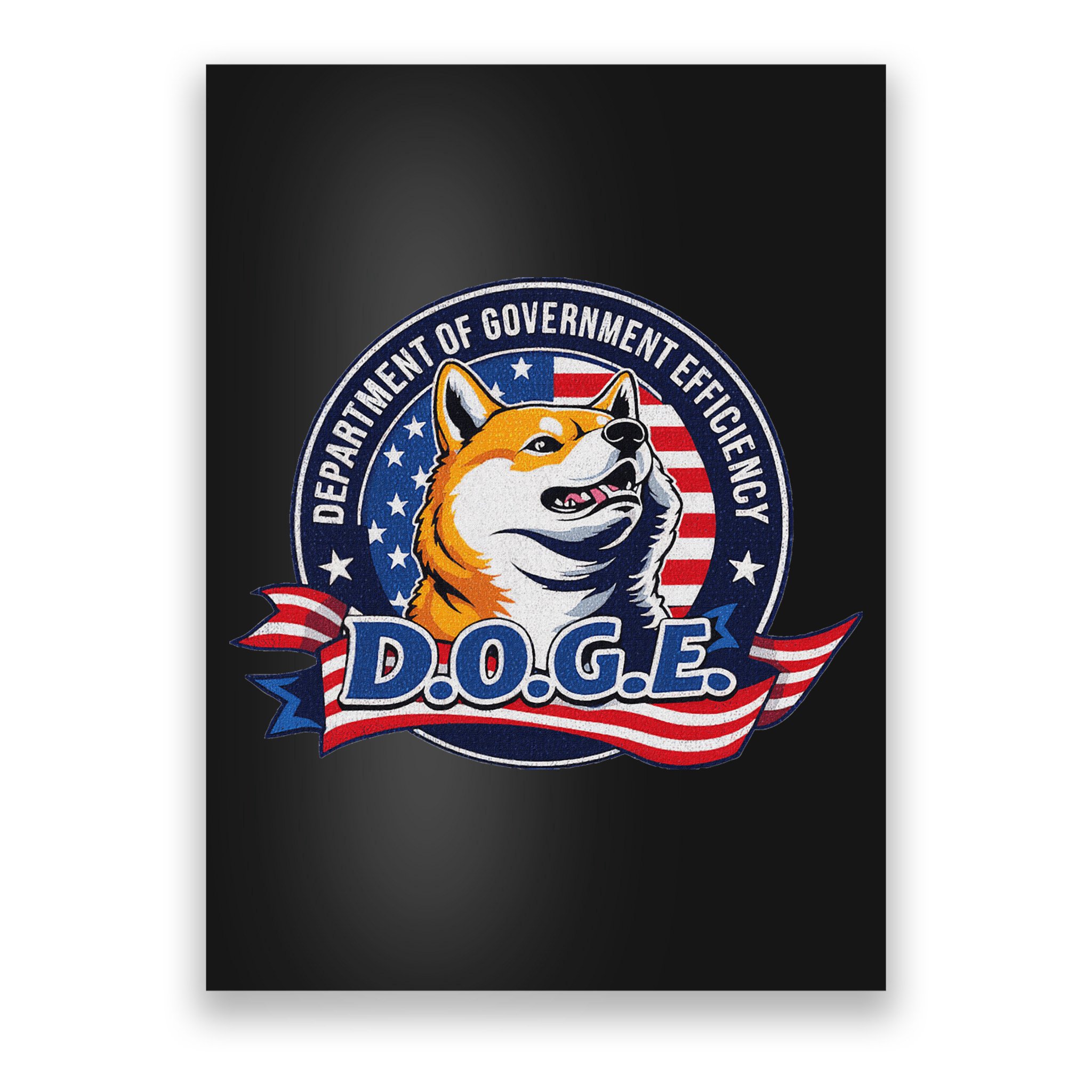 Doge D.O.G.E. Department Of Government Efficiency Poster