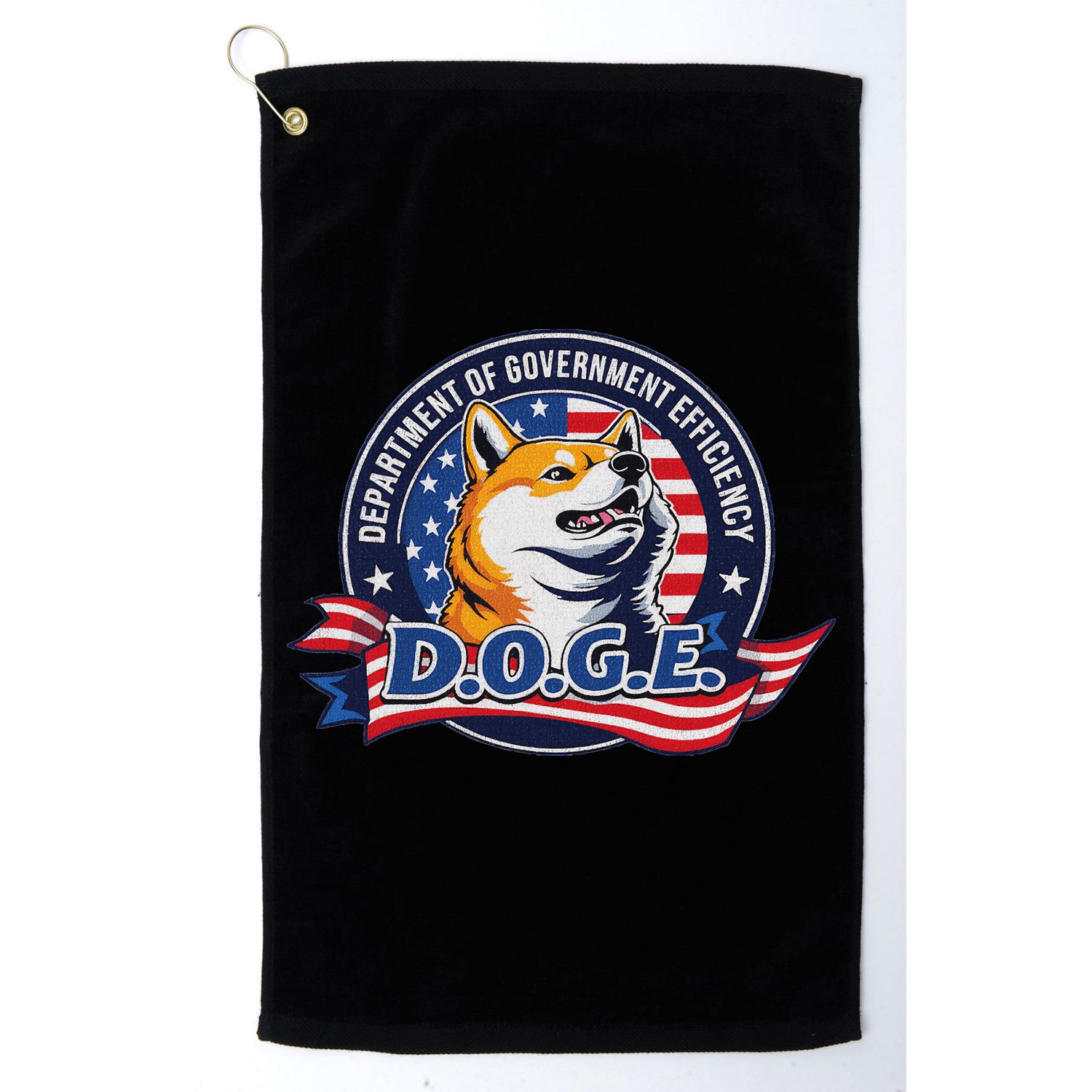 Doge D.O.G.E. Department Of Government Efficiency Golf Towel