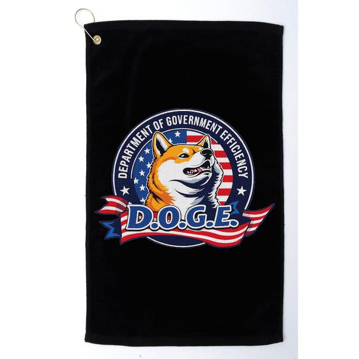 Doge D.O.G.E. Department Of Government Efficiency Golf Towel