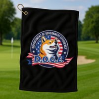 Doge D.O.G.E. Department Of Government Efficiency Golf Towel